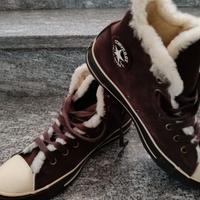 Converse All Star Marrone con pelo