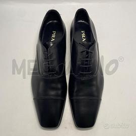 SCARPE UOMO PRADA NERE IN PELLE N.8.5