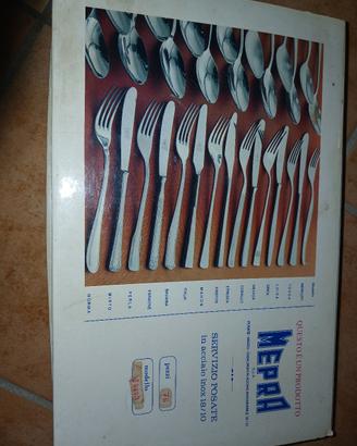 set posate acciaio 