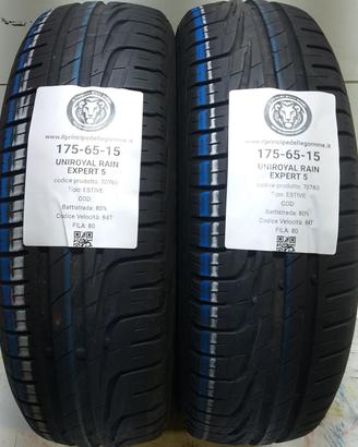 2 GOMME 175 65 15 UNIROYAL A70760