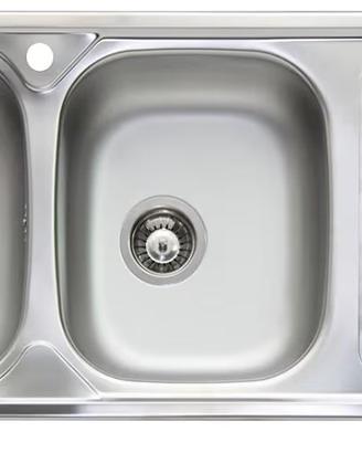 Lavello in acciaio inox con doppia vasca