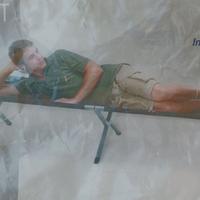 lettino da campeggio in alluminio pieghevole