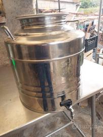 serbatoio contenitore olio vino 30lt acciaio inox