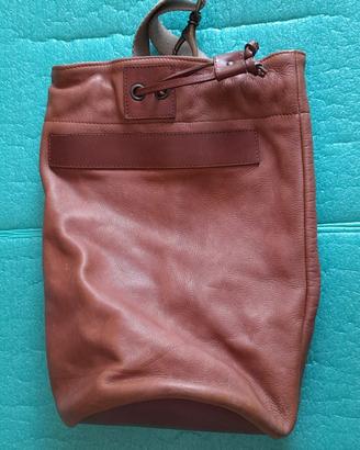 Borsa-sacca pelle morbida marrone ErnestoJacono