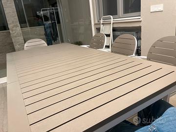 Tavolo Nardi Alloro 210/280 + 8 sedie