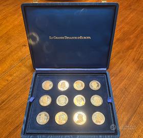 Set completo ‘Le Grandi Dinastie d’Europa’ Ag. 925