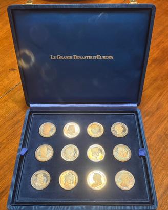 Set completo ‘Le Grandi Dinastie d’Europa’ Ag. 925