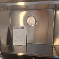 lavello in acciaio nuovo 54x44 cm