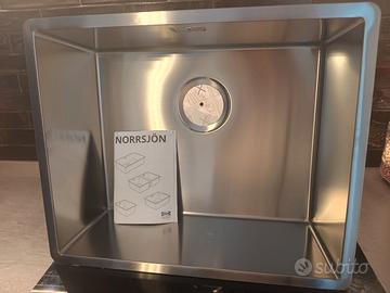 lavello in acciaio nuovo 54x44 cm