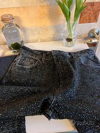 Liu jo jeans neri con Swarovski tg 26