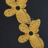 Orecchini donna in legno