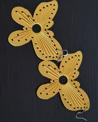 Orecchini donna in legno