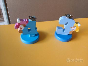 candeline di compleanno in legno