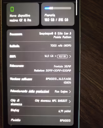 Smartphone Realme GT8 Pro 
