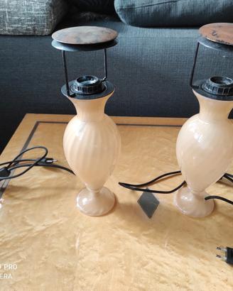 coppia di lampade da comodino