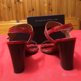 Scarpe con tacco rosse
