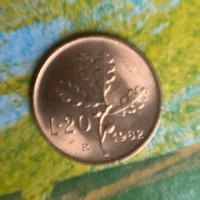 moneta rara Lire 20 anno 1982