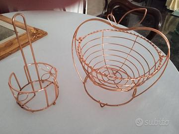 Portafrutta e porta rotolo cucina