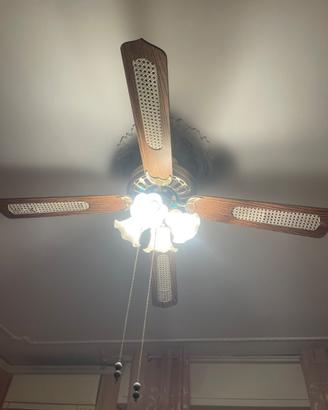 Ventilatore pale da soffitto con luce