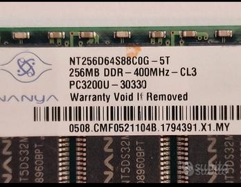 Stock memorie per Laptop e Pc