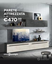 Parete attrezzata - COLORI A SCELTA -