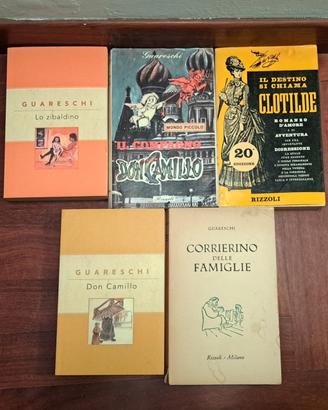 Giovannino Guareschi – Lotto 5 libri vintage Rizzo