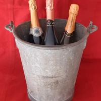 Secchio porta ghiaccio ferro zincato anni '40