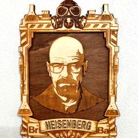 Quadretto artigianale in legno Breaking Bad