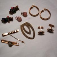 collezione di fermacravatte orecchini gemelli