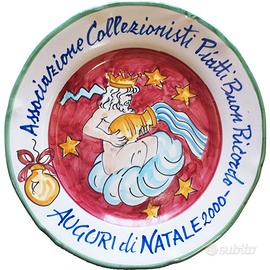 Piatto del buon ricordo Auguri di Natale 2000