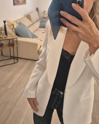 blazer bianco zara
