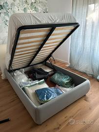Letto una piazza e mezza + materasso su misura