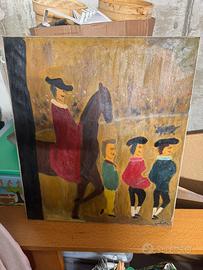 Dipinto a olio su tela "Pittis" (1973)
