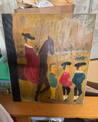 Dipinto a olio su tela "Pittis" (1973)