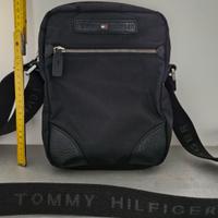 Borsello uomo tessuto e pelle Tommy Hilfiger
