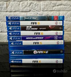 Lotto Custodie PS4 Originali con Copertine