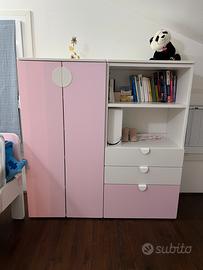 Letto e armadio -Cameretta per bambina