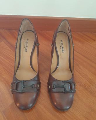 Decollete pari&pari, marrone, mis 40
