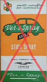 Campionario tinte auto epoca Alfa Fiat Lancia 1969