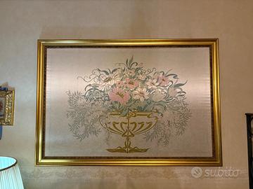 Quadro rappresentazione floreale 140 x 100 cm