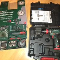 Trapano avvitatore 12V + 73 Accessori Nuovo Garanz