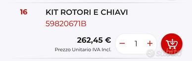 Componenti chiavi ducati multistrada