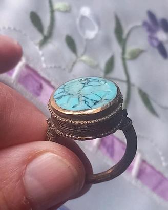 vecchio anello sigillo afhgano mm 18,5