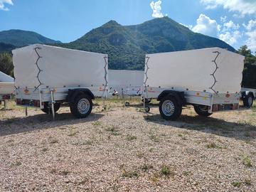 Carrello Rimorchio Auto Mono Asse Centinato