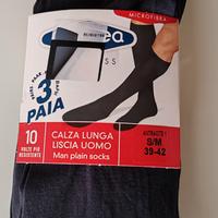 calza lunga uomo microfibra pompea