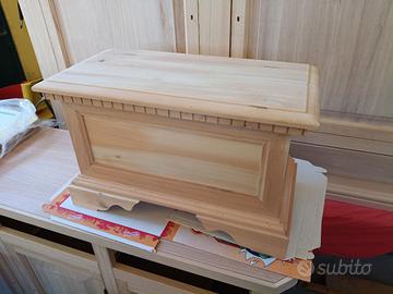 Cassapanca in legno massiccio nuova