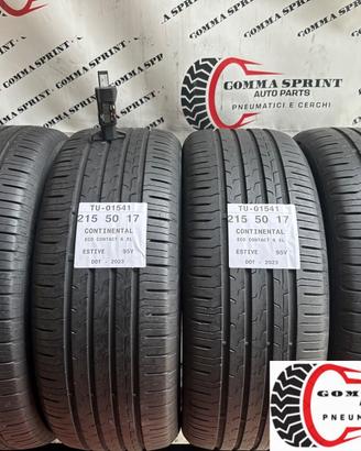 4 PNEUMATICI 215/50 R17 CONTINENTAL ESTIVE