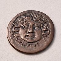 RIPRODUZIONE moneta romana, Gens Plautia