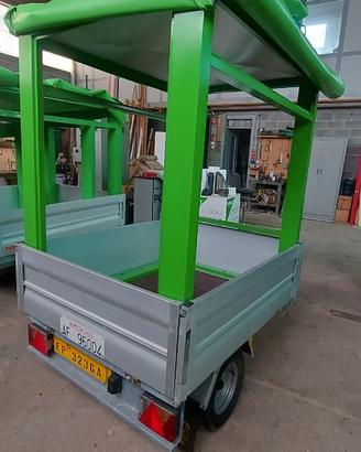 Carrello rimorchio targato 140 x 170