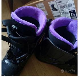 Snowboard e scarponi donna